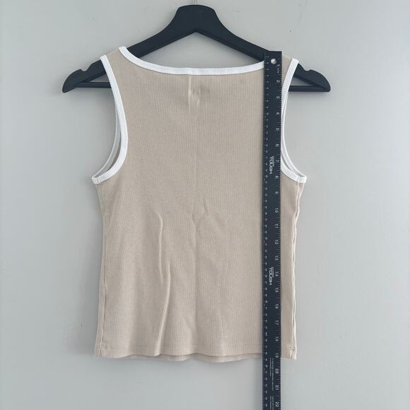 Wild Fable "Cool It Cowboy" Ribbed Tank Top Scoop Neck Size Medium - Picture 4 of 6